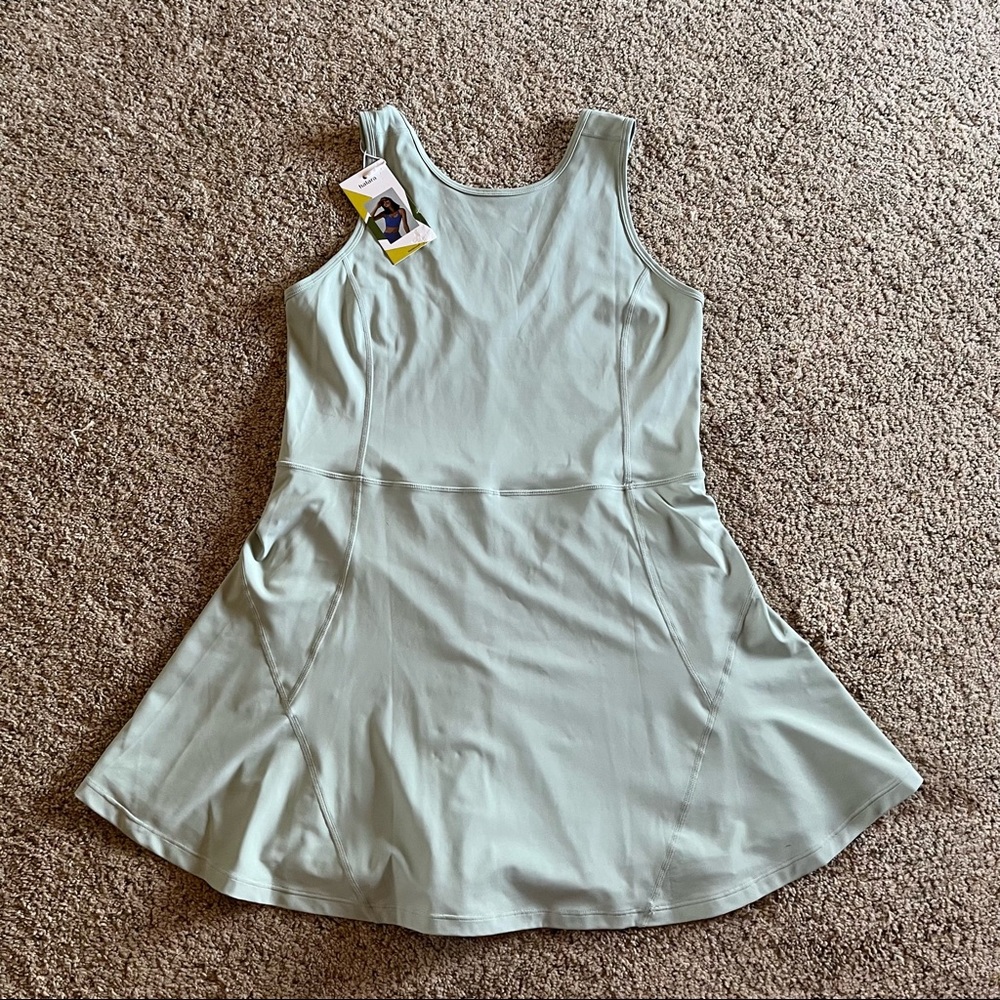 Used Light Mint Athletic Tank Dress - Tag Removed